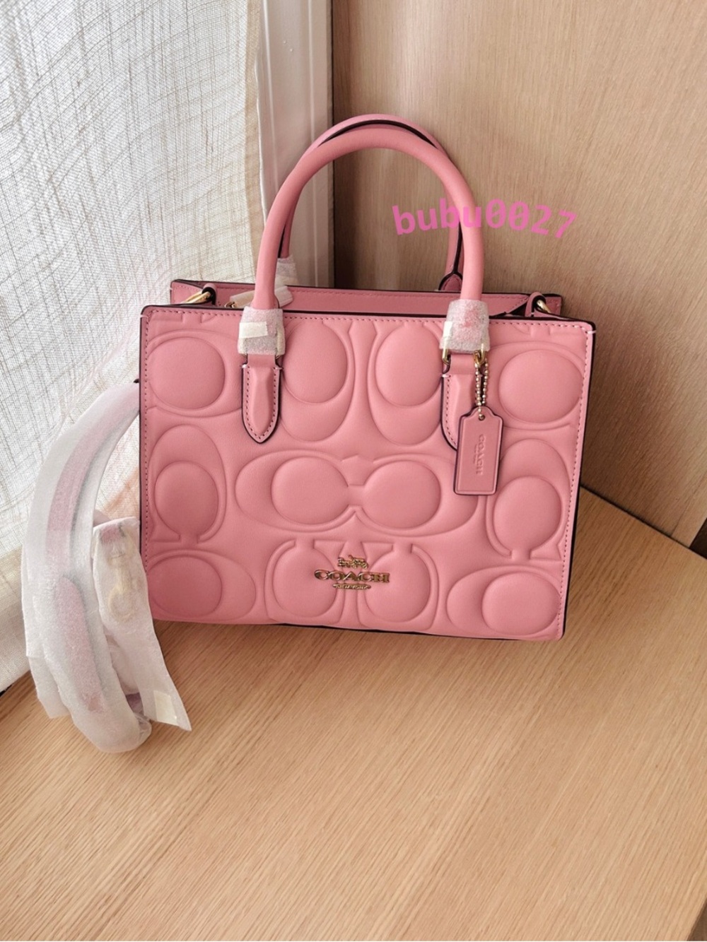 NWT💗Coach Maggie Small Tote Bag
In Signature Leather Pink Petal CY670 Satchel
